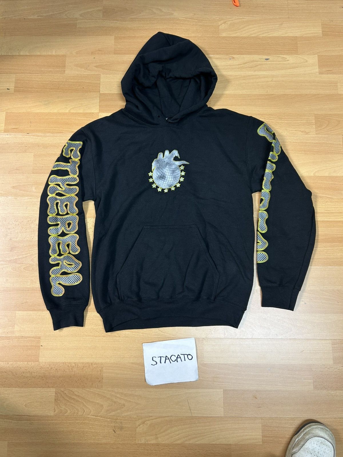 Rap Tees × Vintage $NOT Ethereal Tour Hoodie Black Medium Size US M / EU 48-50 / 2 - 1 Thumbnail