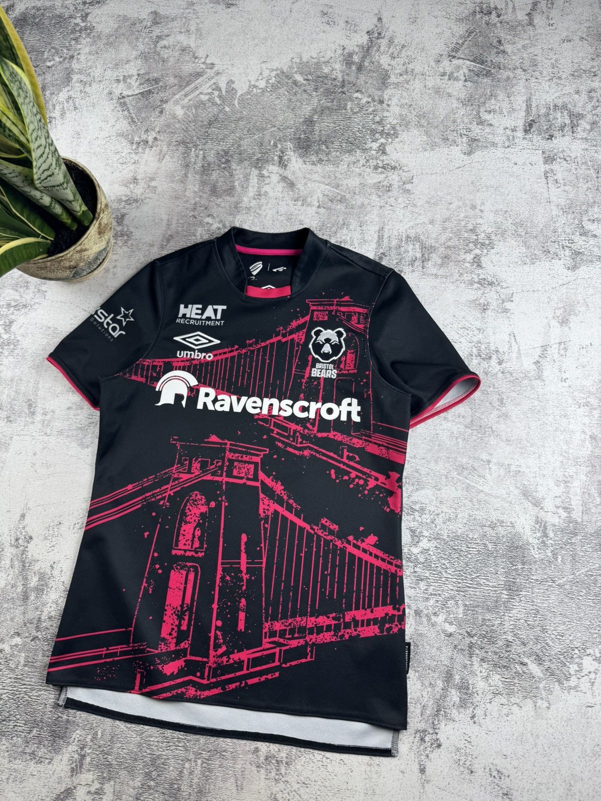 Umbro Bristol Bears 2020 2021 Men’s Small Size European Union Rugby T Shirt Jersey Top Size US S / EU 44-46 / 1 - 4 Thumbnail