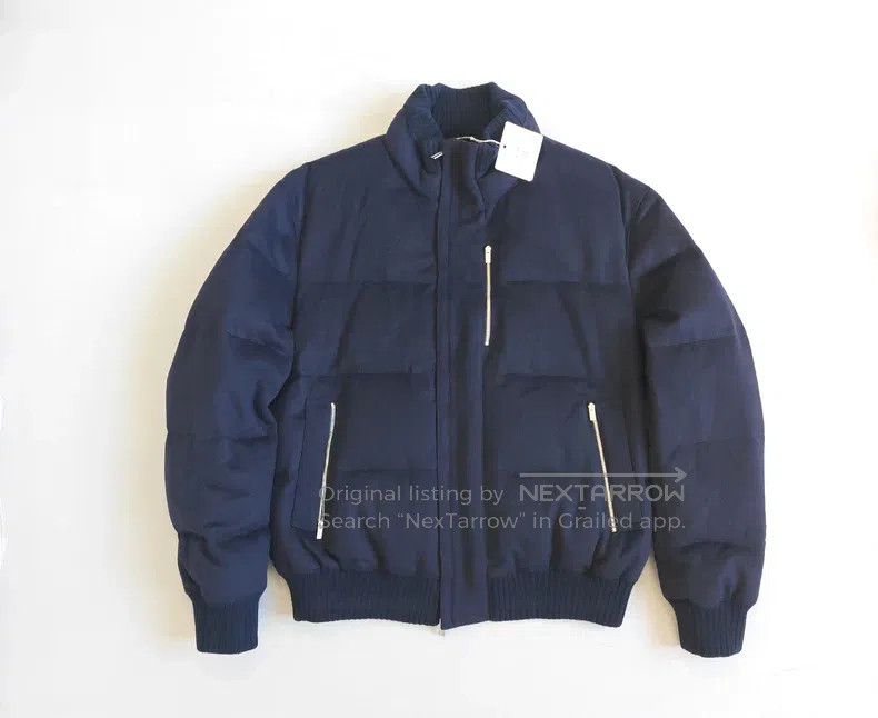 Hermes Hermes Men's cashmere down jacket with 100% cashmere shell Size US XL / EU 56 / 4 - 1 Thumbnail