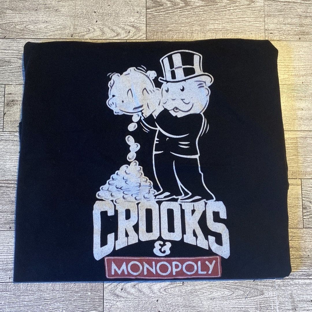 Vintage Vintage, A Unique Creation, Crooks & Monopoly, Casual Tee Size ONE SIZE - 11 Thumbnail