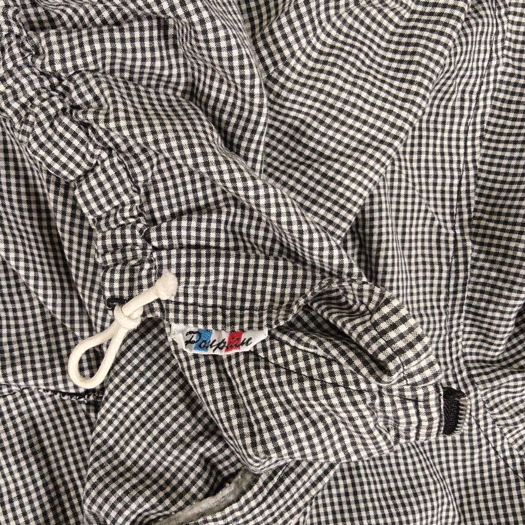 Etro Ponpian Jacket Mens Medium Black White Gingham Hooded Full Zip Patch Retro Style Jacket Size US M / EU 48-50 / 2 - 7 Thumbnail