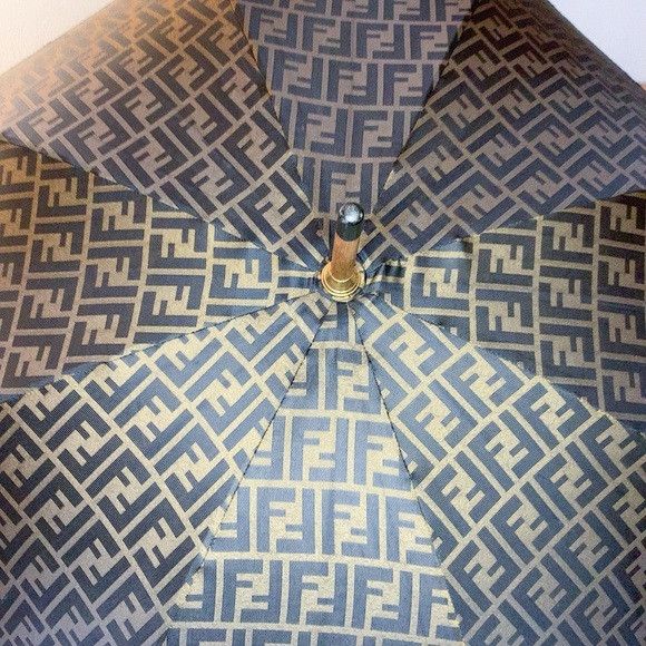 Fendi Vintage Fendi Zucca Double F Pattern Nylon Umbrella Size ONE SIZE - 10 Thumbnail