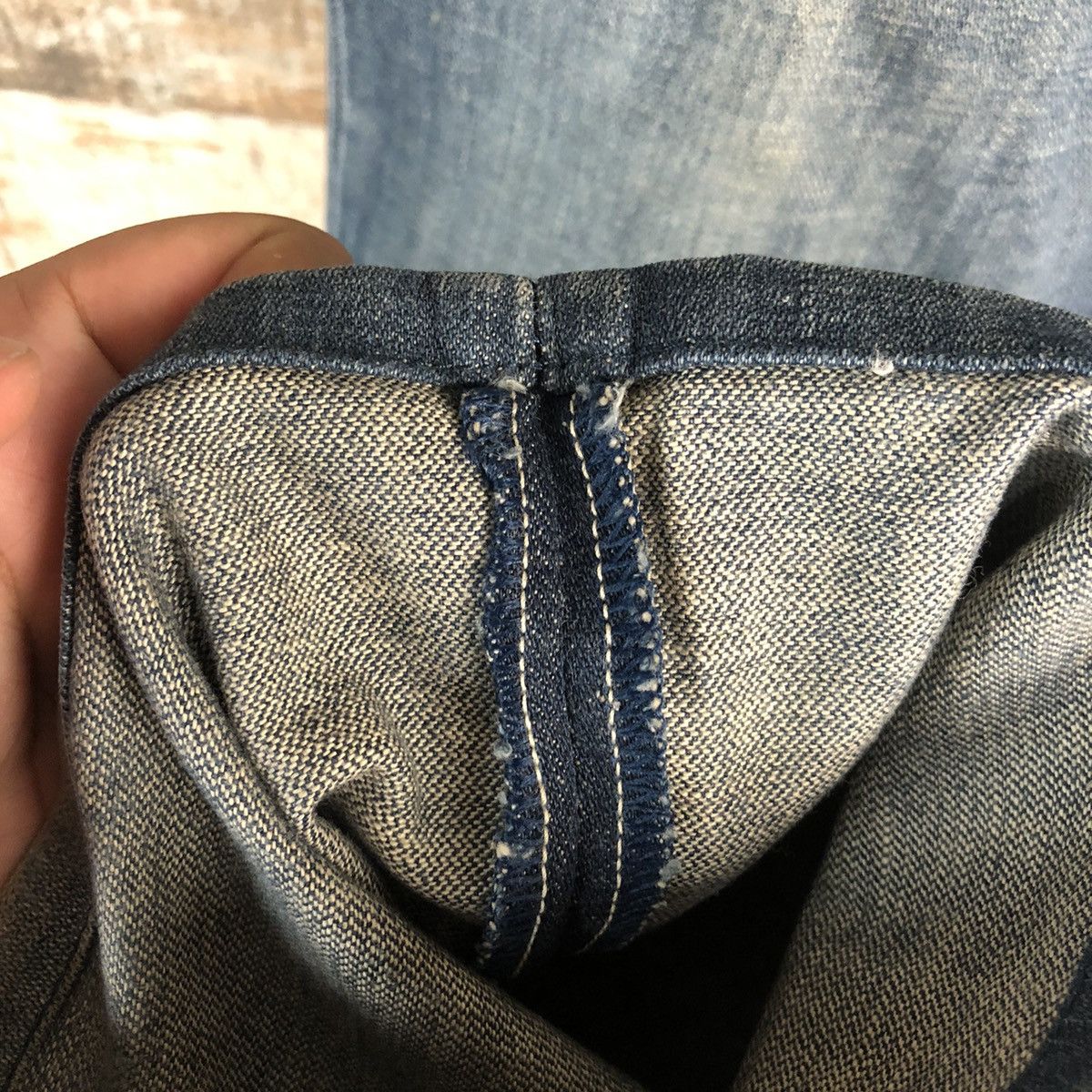 Energie DLL Energie faded Blue ripped Denim Pants #C123 Size US 31 - 9 Thumbnail