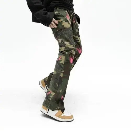 Individualized Shirts Camouflage Baggy Cargo Flare Pants Size US 32 / EU 48 - 4 Thumbnail