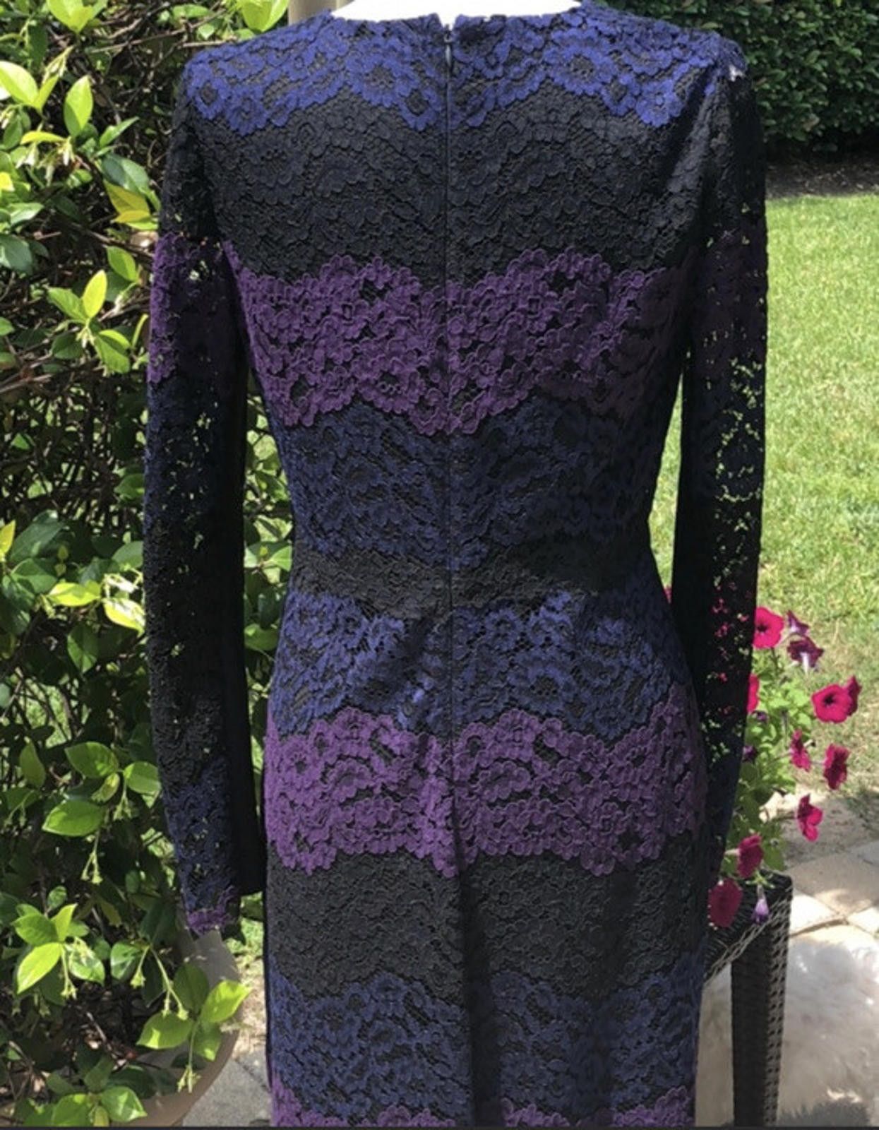 Elie Tahari Elie Tahari Lace Printed Dress Sz 8 $498 Size M / US 6-8 / IT 42-44 - 7 Thumbnail