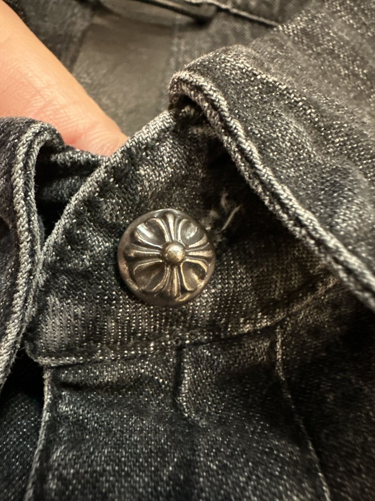Chrome Hearts Chrome Hearts Long sleeve black denim shirt Size US S / EU 44-46 / 1 - 7 Thumbnail