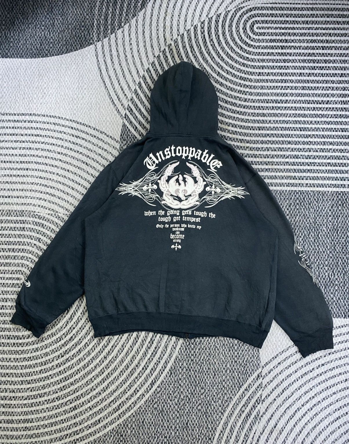 Vintage Tempest Chrome Hearts Style Zipper Hoodie