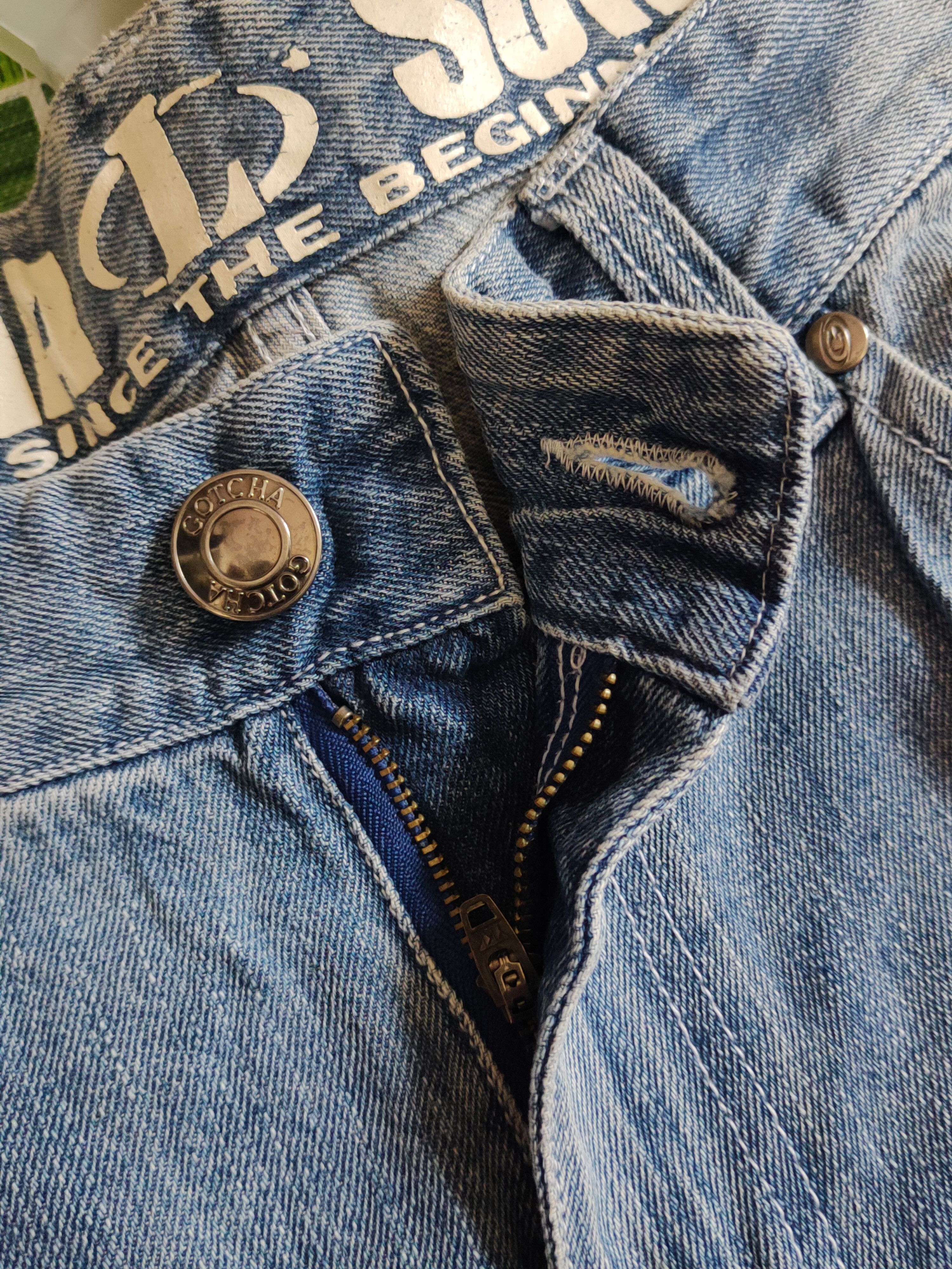 Gotcha Gotcha Blue Faded Surf Distressed Ripped Jeans #S2334 Size US 32 / EU 48 - 17 Thumbnail