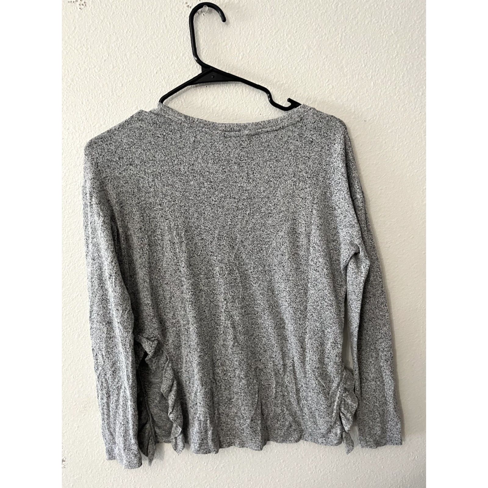 Vintage Lauren Conrad Shirt Women’s XS Grey Long Sleeve Crew Neck Size XS / US 0-2 / IT 36-38 - 2 Thumbnail