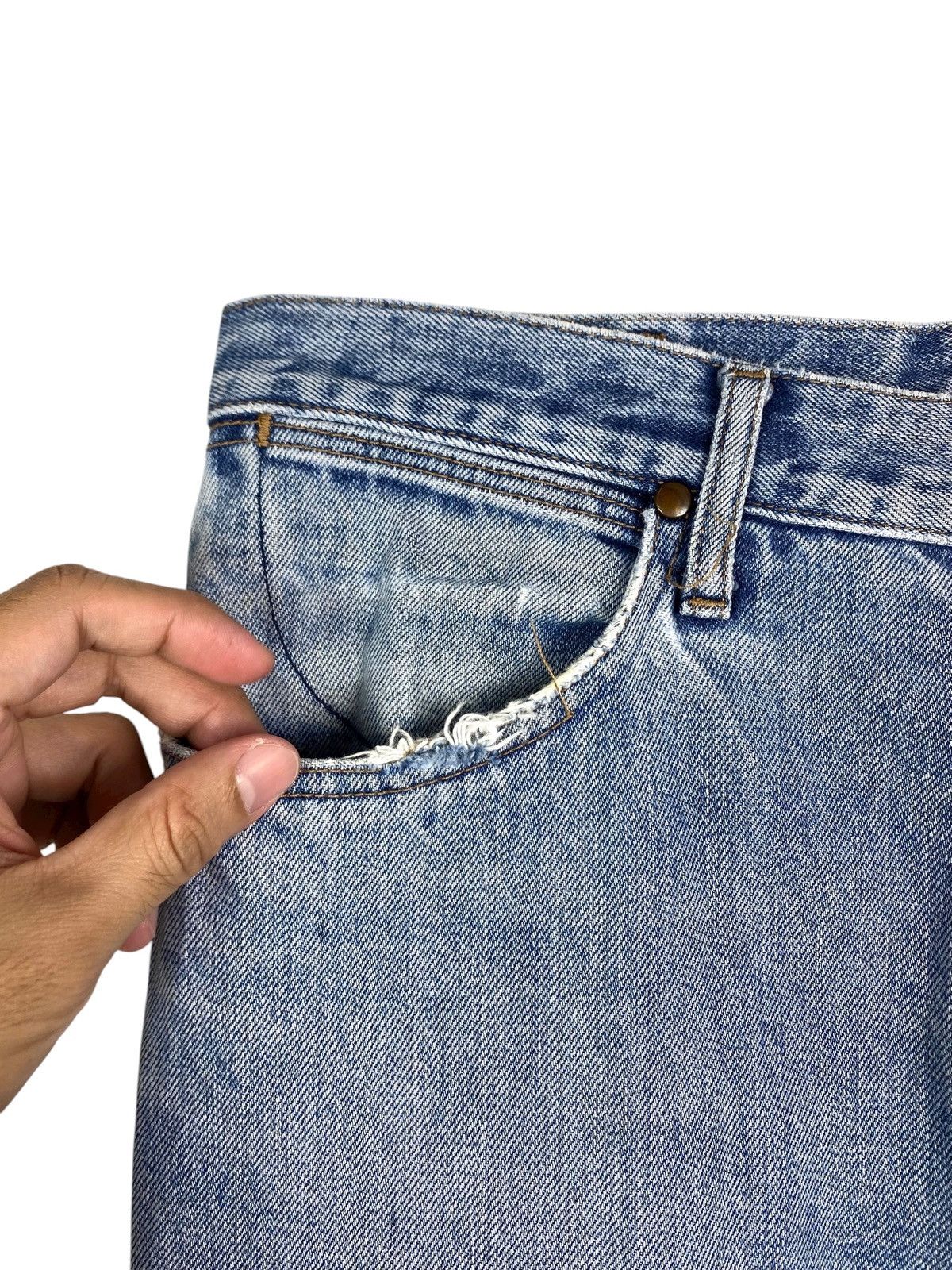 Wrangler Rare‼️ Vintage Wrangler Distressed Jeans Size US 32 / EU 48 - 12 Thumbnail