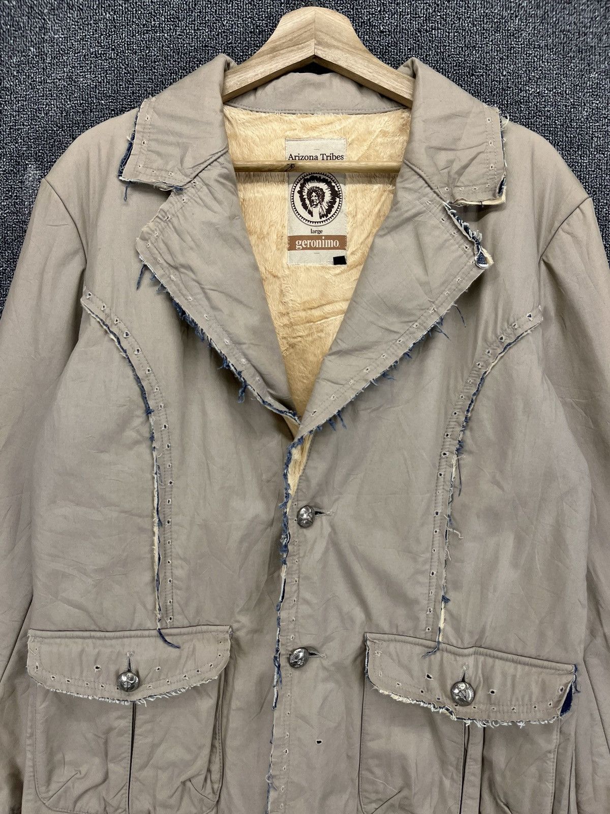 If Six Was Nine Vintage Geronimo Apachi Arizona Punk Coats Jacket Size US L / EU 52-54 / 3 - 5 Thumbnail