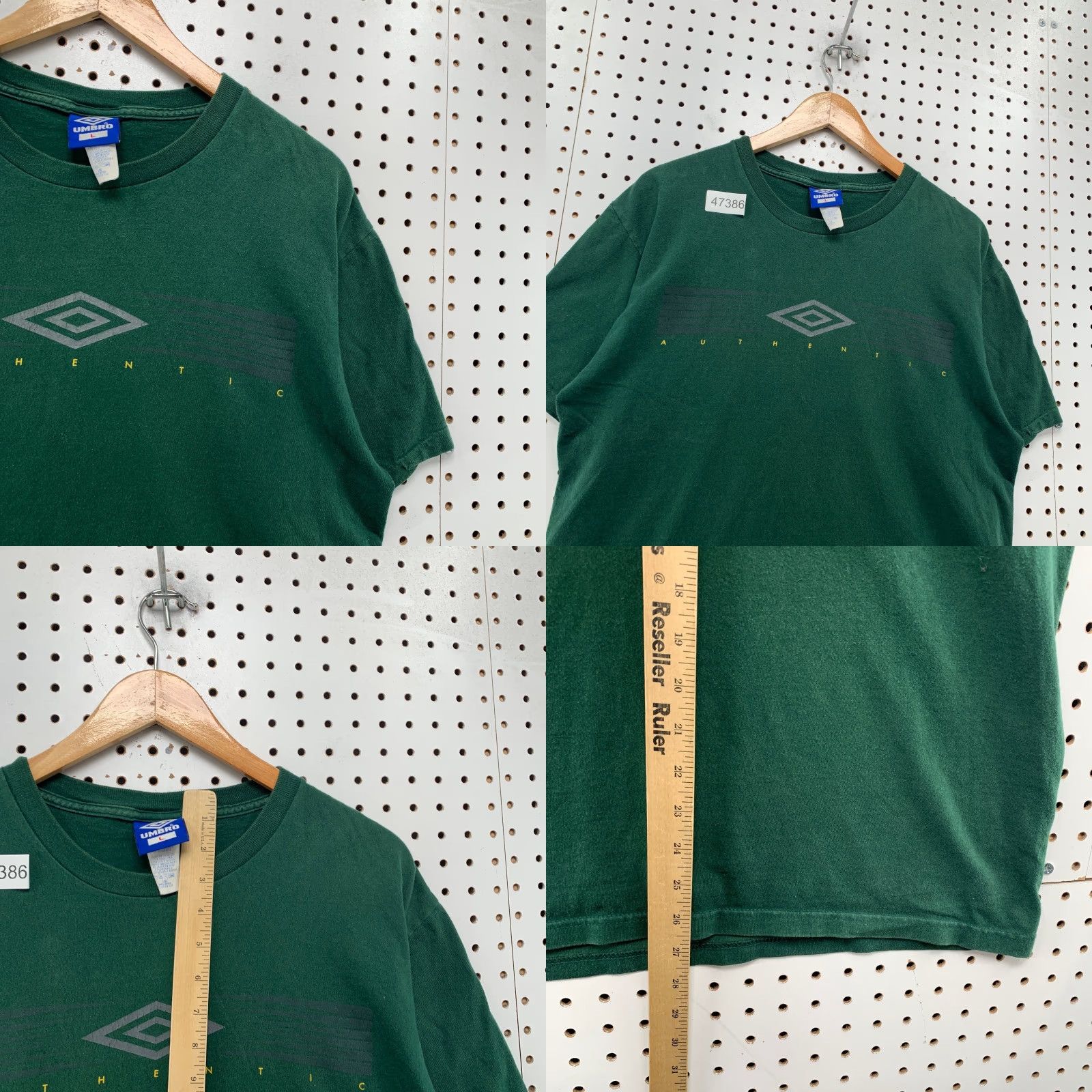 Umbro VINTAGE Umbro T-Shirt Mens Large Green 90s Single Stitch Made USA Shirt Mens Large Green 90s Umbro T Shirt Green 1990s United States Size US L / EU 52-54 / 3 - 8 Thumbnail