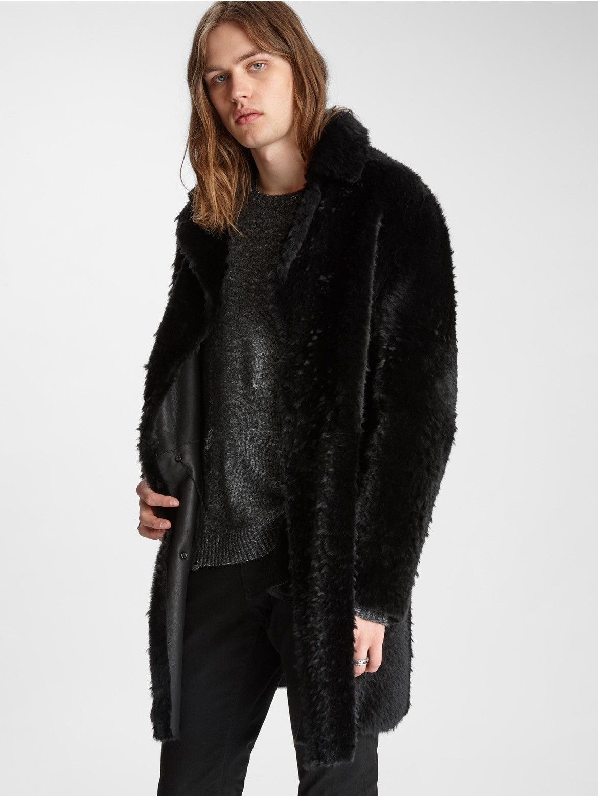 John Varvatos Shaggy Shearling Coat. 48 Size US M / EU 48-50 / 2 - 6 Thumbnail
