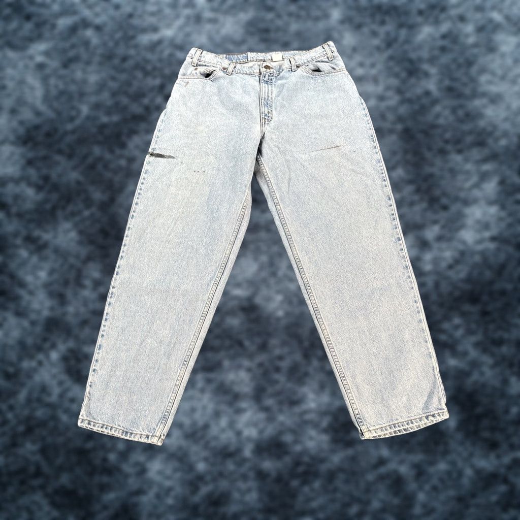 Vintage VINTAGE Levis 560 Jeans Mens 38x32 Blue 560 Loose Fit Tapered Leg Orange Tab 90s Mens jeans Blue 90s Levis Comfort Easy Care USA 5-Pocket Denim Size US 38 / EU 54 - 1 Thumbnail