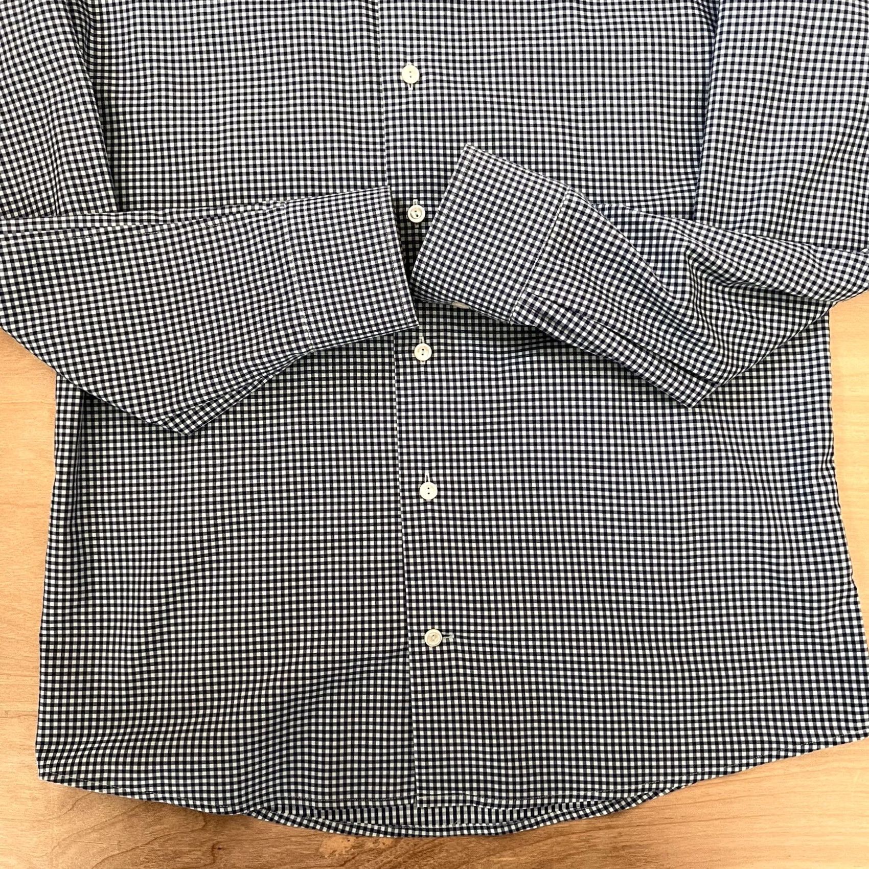 Eton Eton Shirt 16 Blue Teal Checkered Slim Collared Dress Button Up Designer Casual Shirt Men Slim Blue Teal Checkered Shirt Size US L / EU 52-54 / 3 - 4 Thumbnail