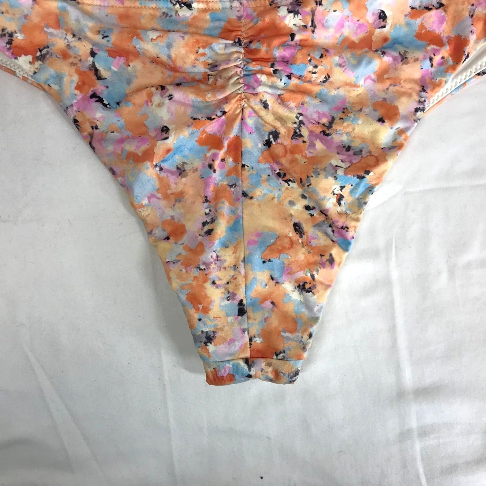 Prana prAna XS Aurelia High Waisted Ruched Back Bikini Bottom Floral Multi Size 26" / US 2 / IT 38 - 5 Thumbnail