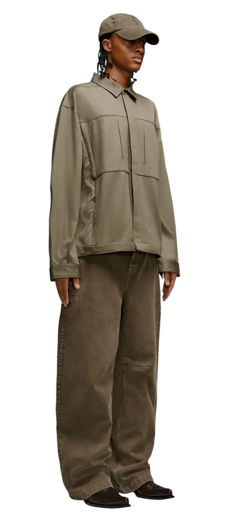Entire Studios o1tko10825 Overisized Duty Shirt in Khaki Size US M / EU 48-50 / 2 - 4 Thumbnail