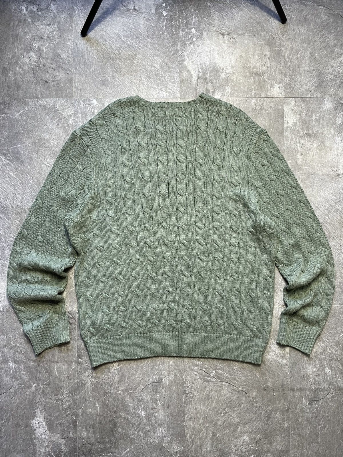 Polo Ralph Lauren Polo Ralph Lauren Cable Knit Sweater Vintage 90s Y2k Luxury Size US XL / EU 56 / 4 - 3 Thumbnail