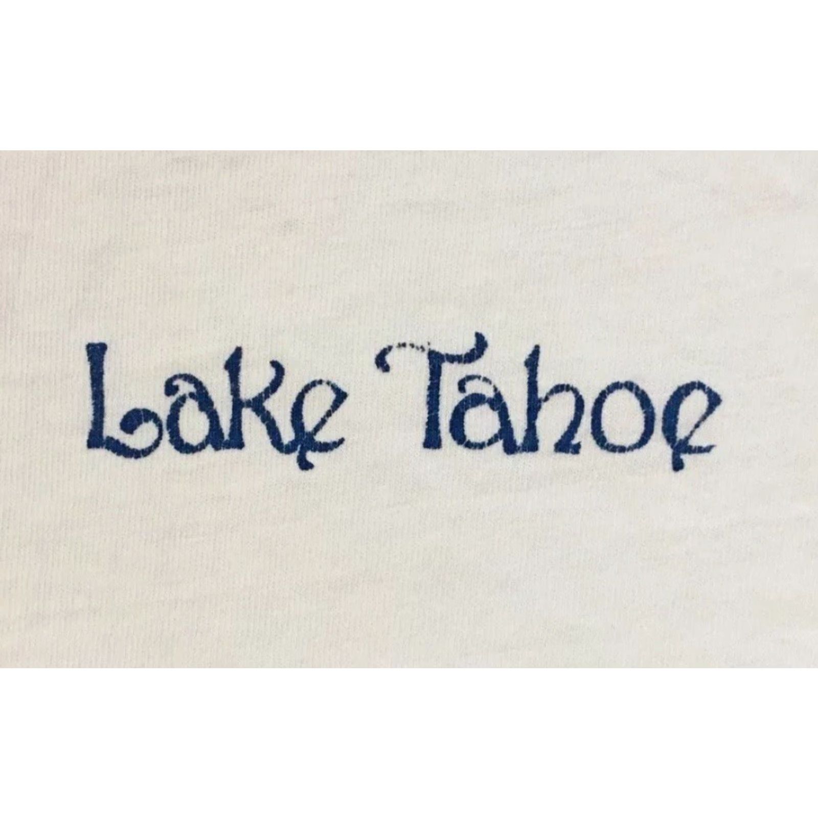 Vintage VINTAGE Lake Tahoe Faded Shirt S USA California Snowboard Ski Skate Grunge 90s Shirt Mens White Sun 90s Size US S / EU 44-46 / 1 - 2 Thumbnail