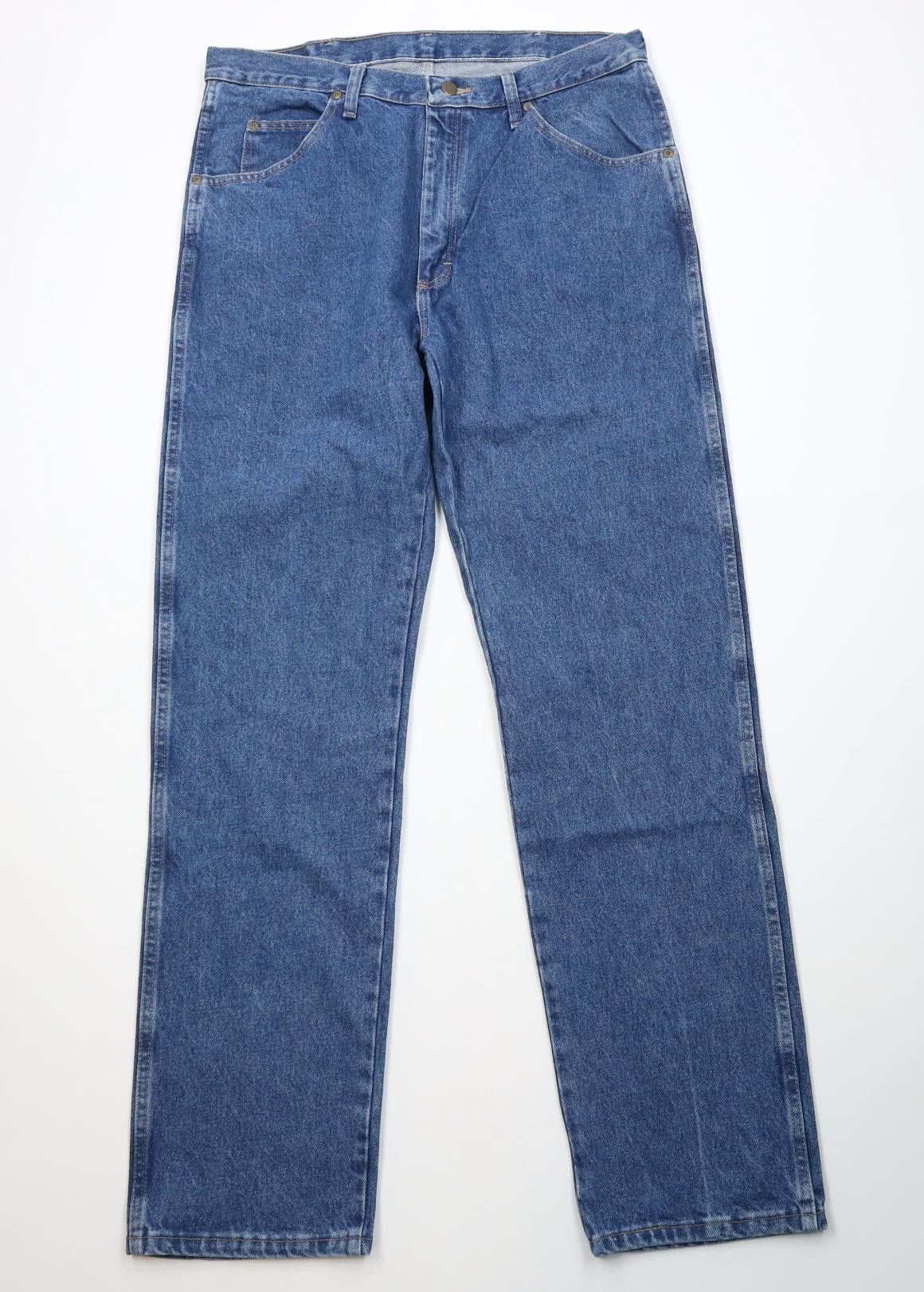 Wrangler Deadstock Vintage Y2K Wrangler Straight Leg Denim Jeans Blue Size US 36 / EU 52 - 1 Thumbnail
