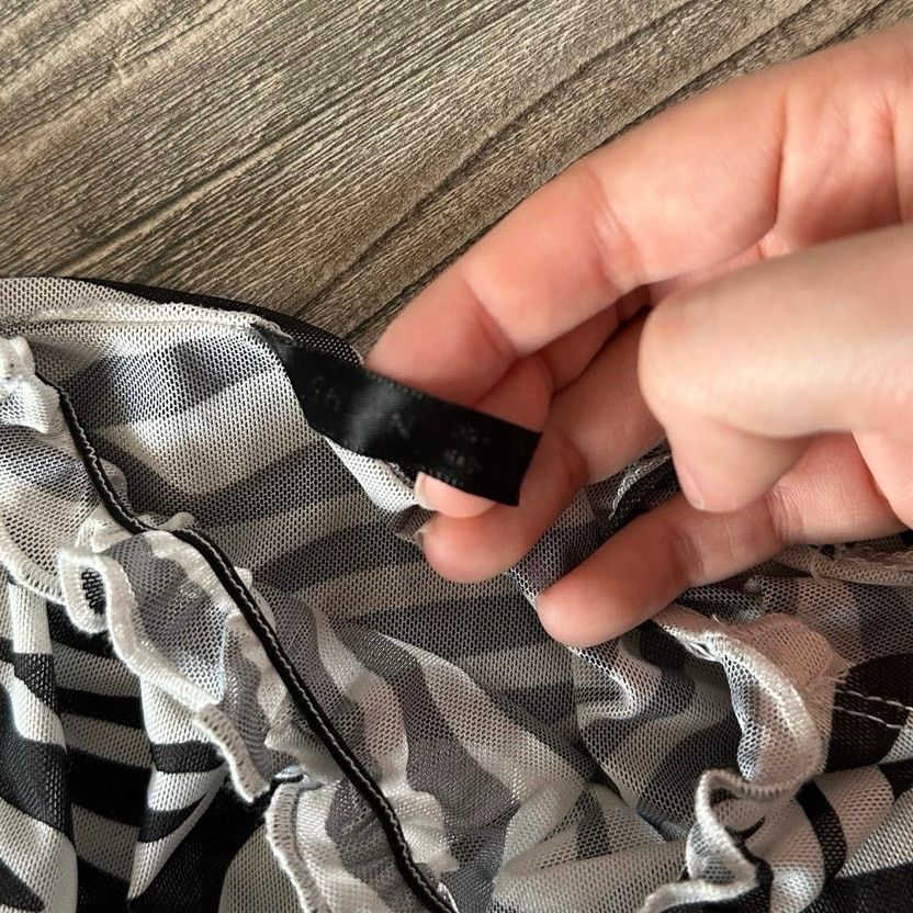 Other shein black and white zebra print mesh tank top Size S / US 4 / IT 40 - 3 Thumbnail