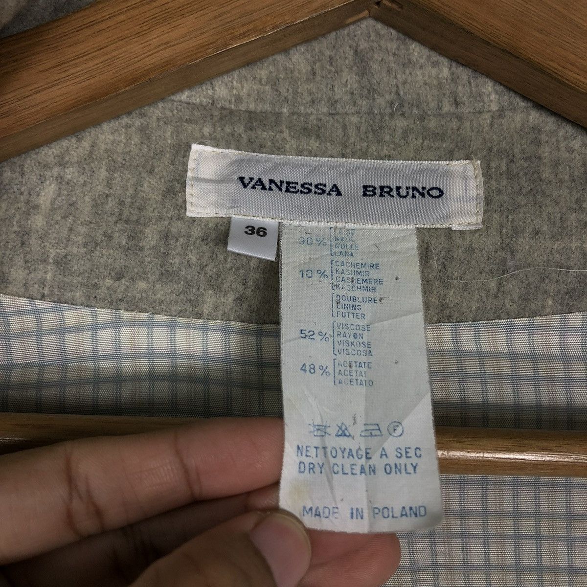 Vintage 🔥VINTAGE BUTTON JACKET CARDIGAN SLEEVE VANESSA BRUNO Size S / US 4 / IT 40 - 17 Thumbnail
