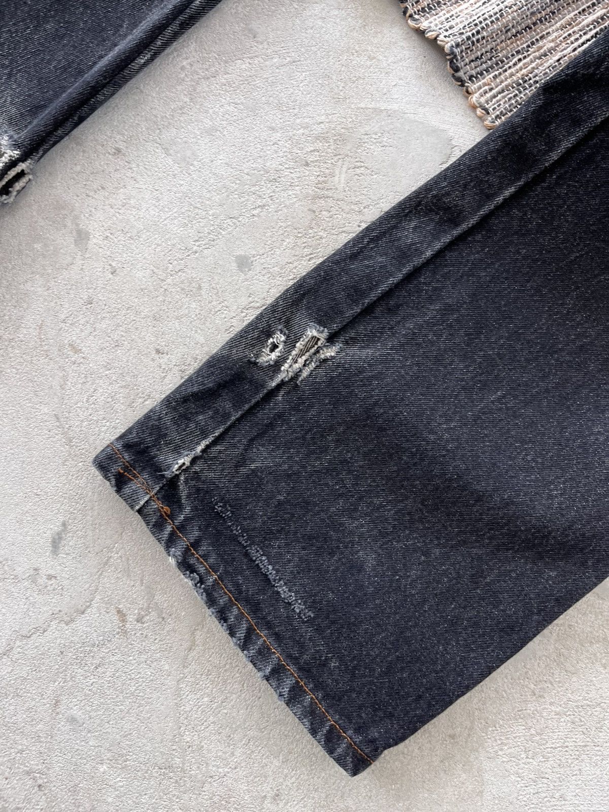 Cowboy Equipment Vintage Cowboy Denim Jeans Black Grey Marlboro Pants Y2K Size US 32 / EU 48 - 9 Thumbnail