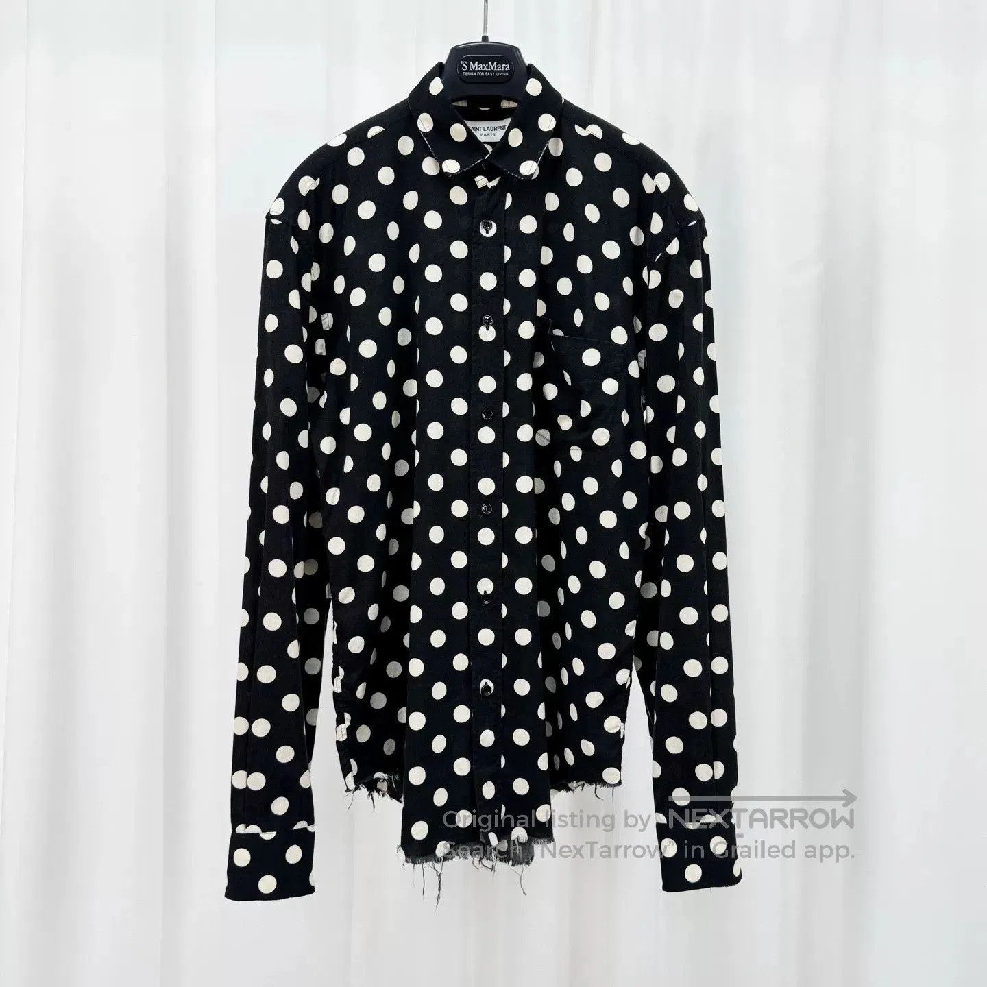 Saint Laurent Paris oversized polka dot shirt by saint laurent. Size M / US 6-8 / IT 42-44 - 1 Thumbnail