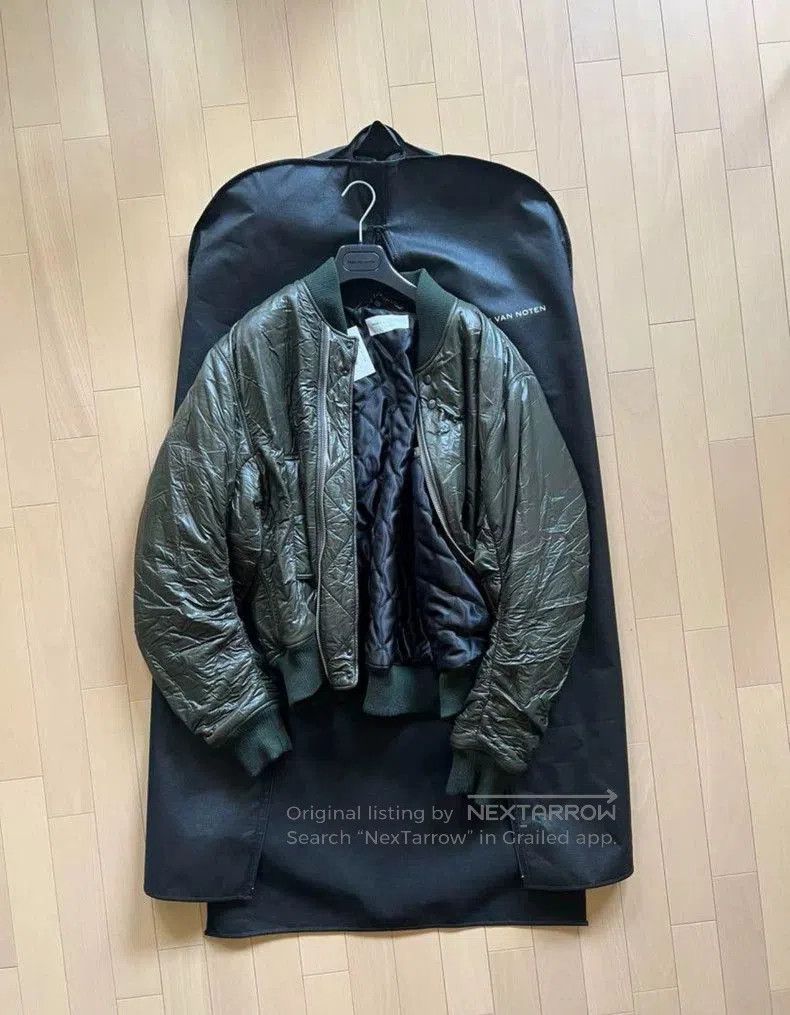 Dries Van Noten Dries Van Noten 21AW Green Bomber Jacket. Size US L / EU 52-54 / 3 - 1 Thumbnail