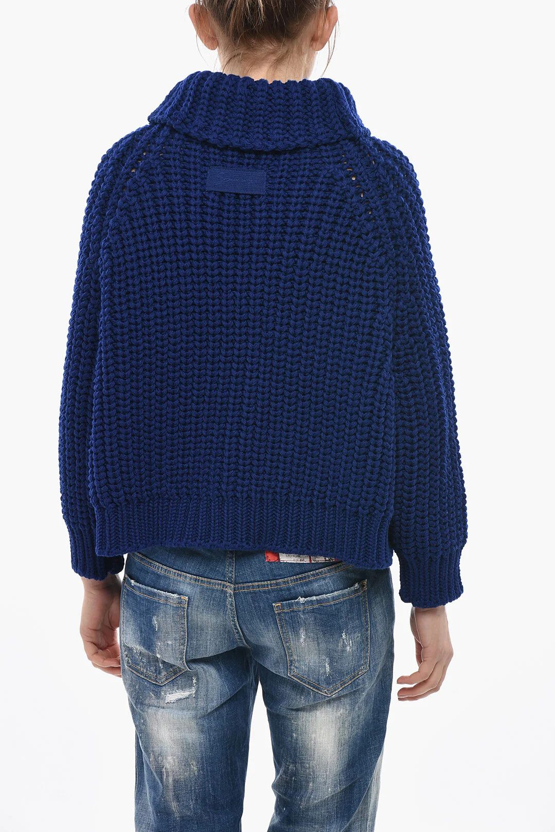 Givenchy og1mm0326 Wool Turtleneck Pullover in Blue Size M / US 6-8 / IT 42-44 - 2 Thumbnail