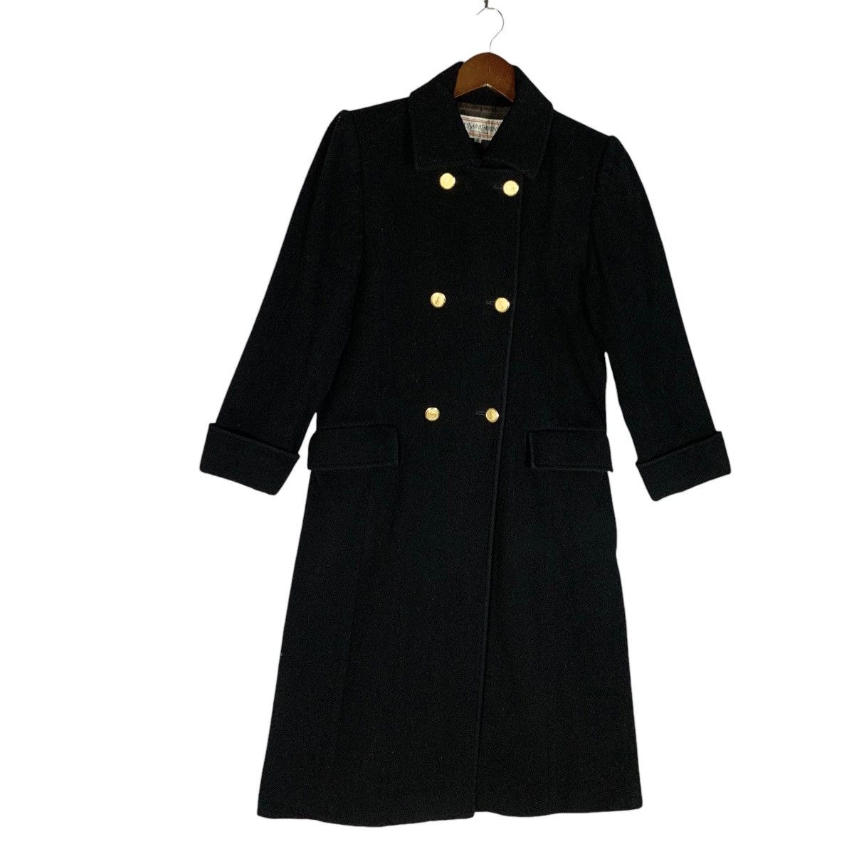 Yves Saint Laurent Luxury Yves Saint Lauren Wool Double Breasted Coat Size S Size S / US 4 / IT 40 - 3 Thumbnail
