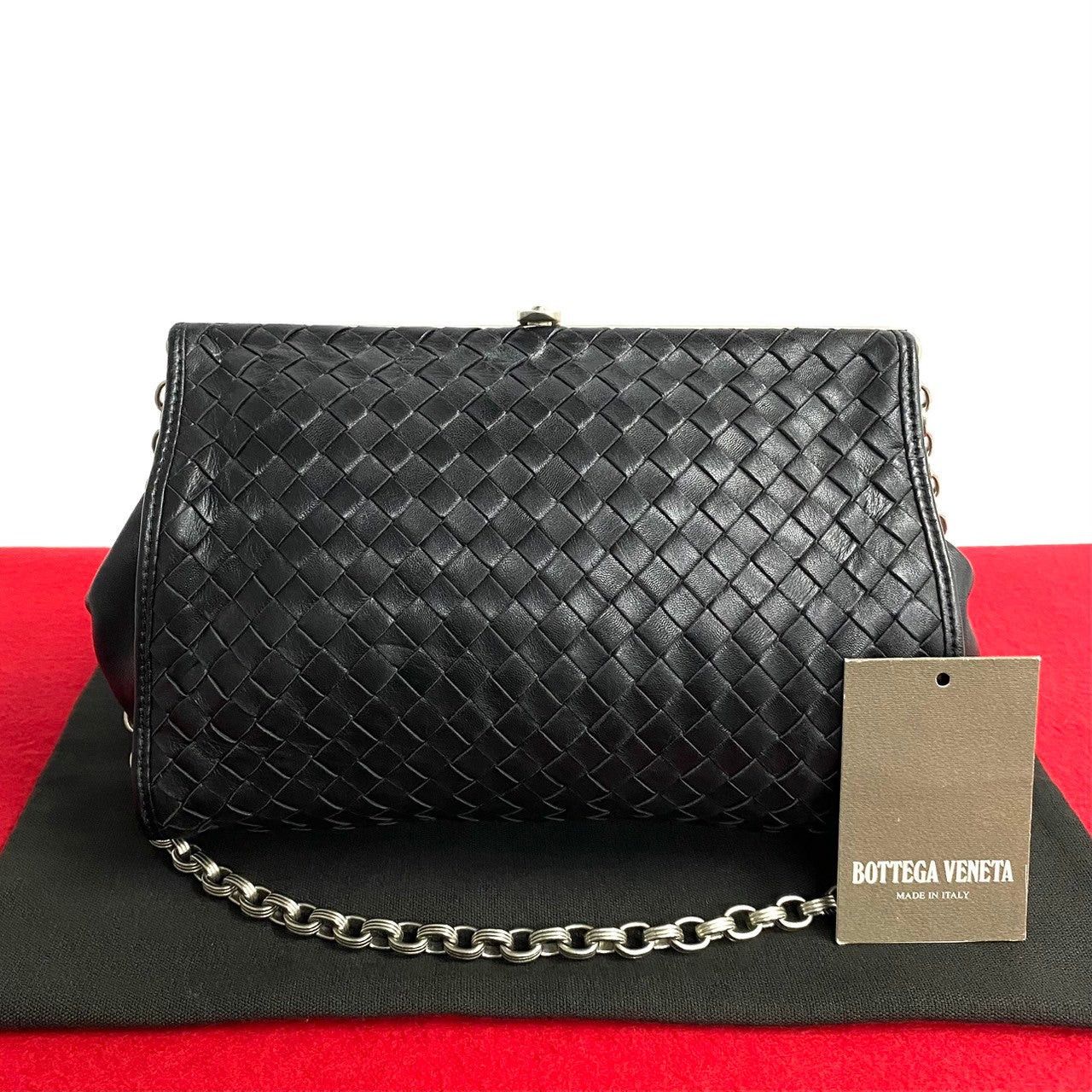 Bottega Veneta Bottega Veneta Shoulder Bag Black Leather Size ONE SIZE - 1 Thumbnail