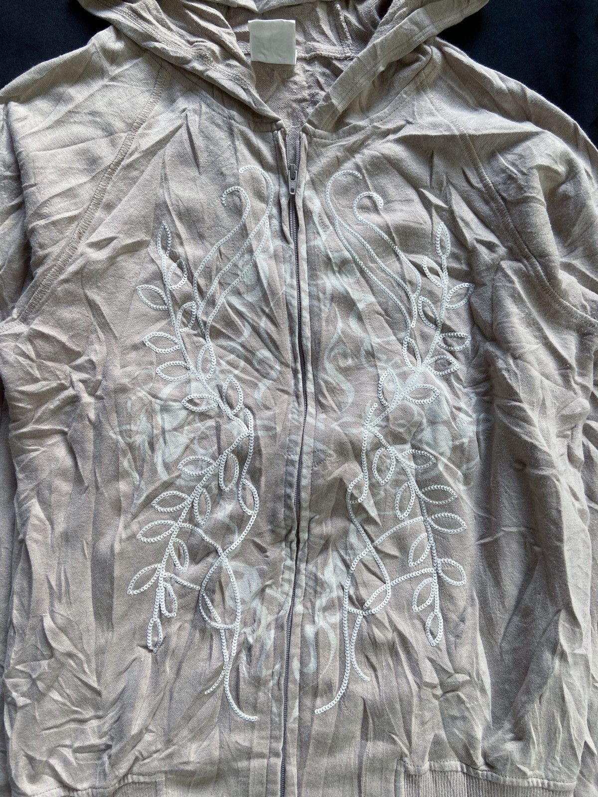 JAPANESE PUPULA HANDMADE DESIGN ZIP HOODIE