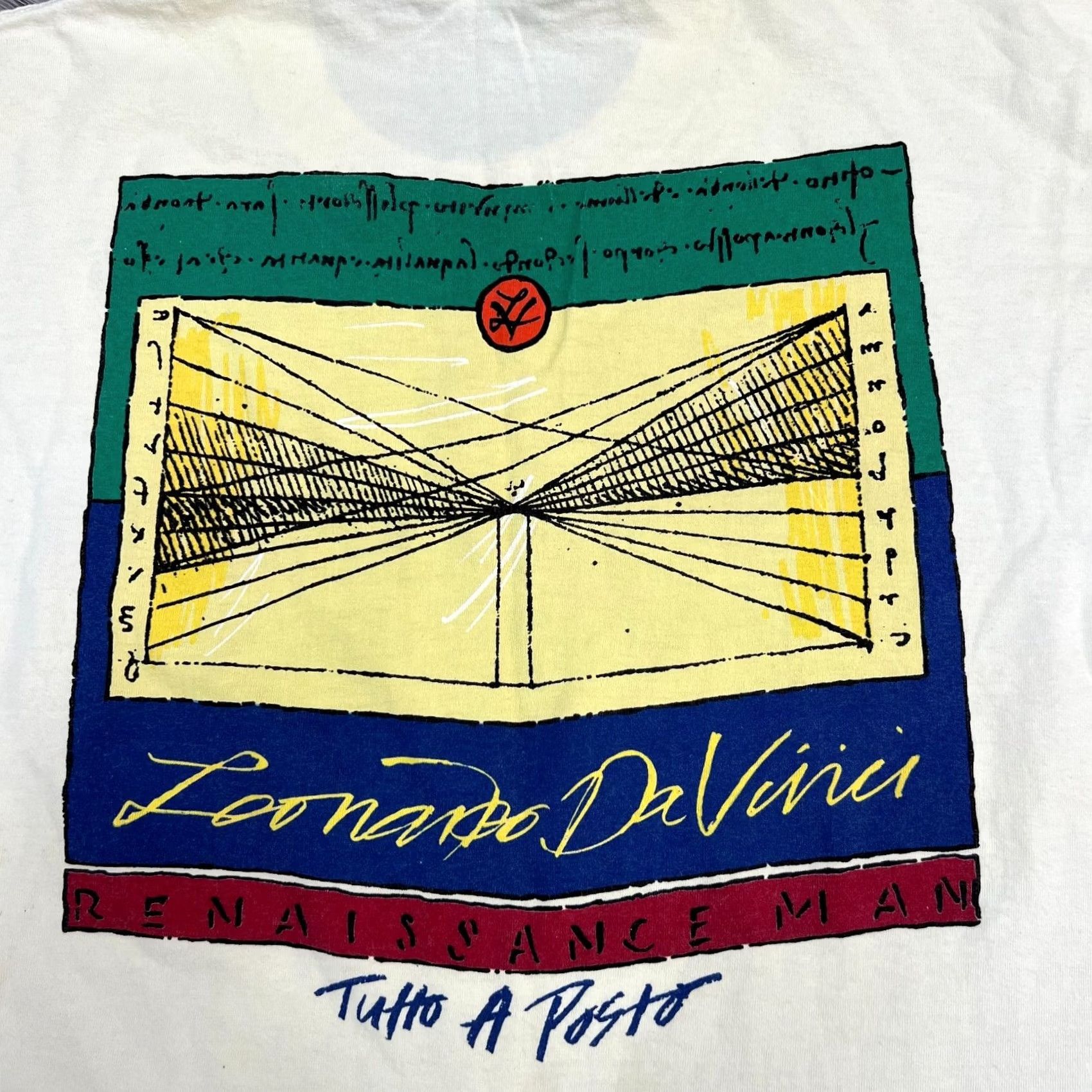 Vintage Vintage Shirt USA Made Graphic Print Short Sleeve White L Size, 80s Theme Size US L / EU 52-54 / 3 - 5 Thumbnail
