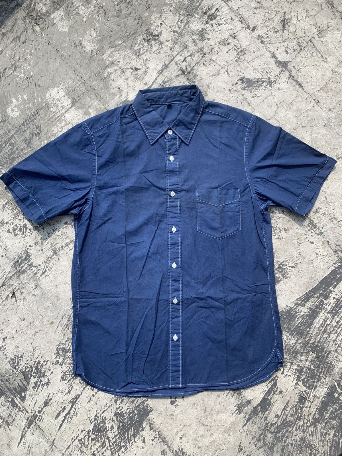 If Six Was Nine Vintage Muji USA Limited Edition Blue Indigo Size US L / EU 52-54 / 3 - 3 Thumbnail