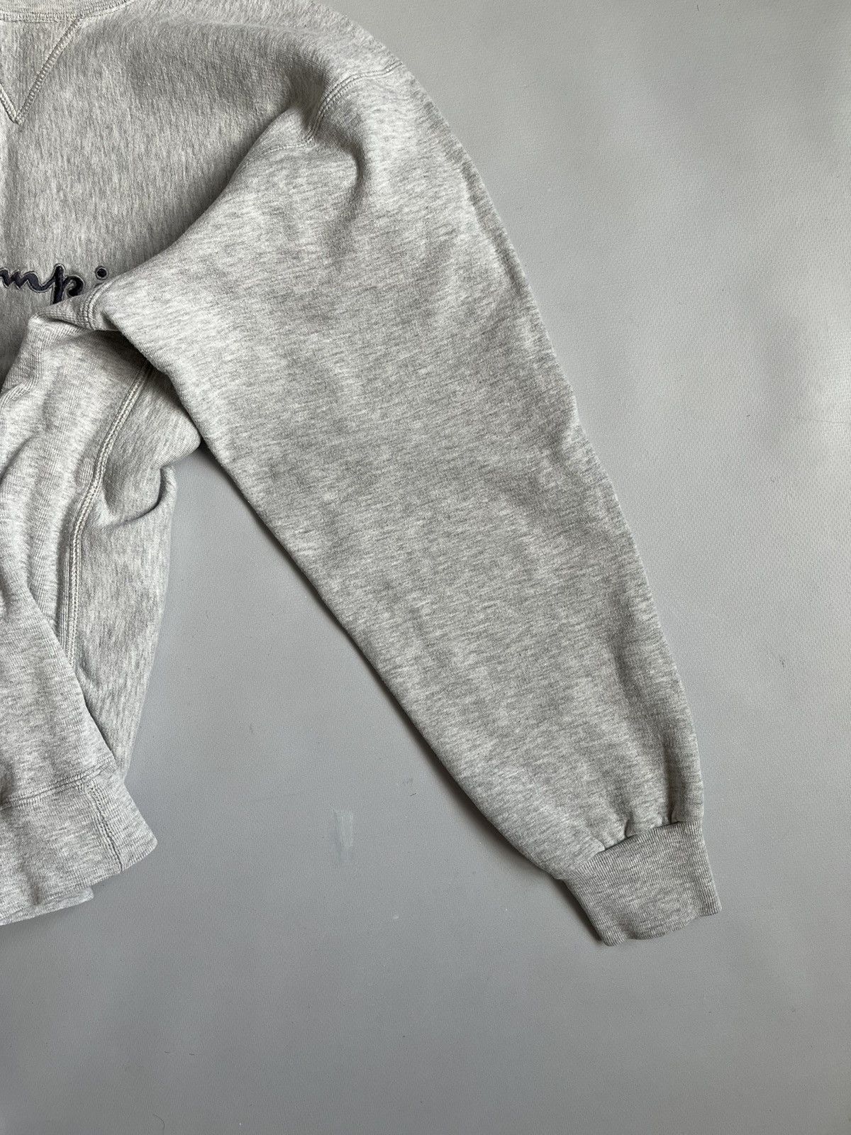 Champion × Vintage Vintage 90s Champion Usa Know How Men Grey Boxy Sweatshirt Size US M / EU 48-50 / 2 - 7 Thumbnail