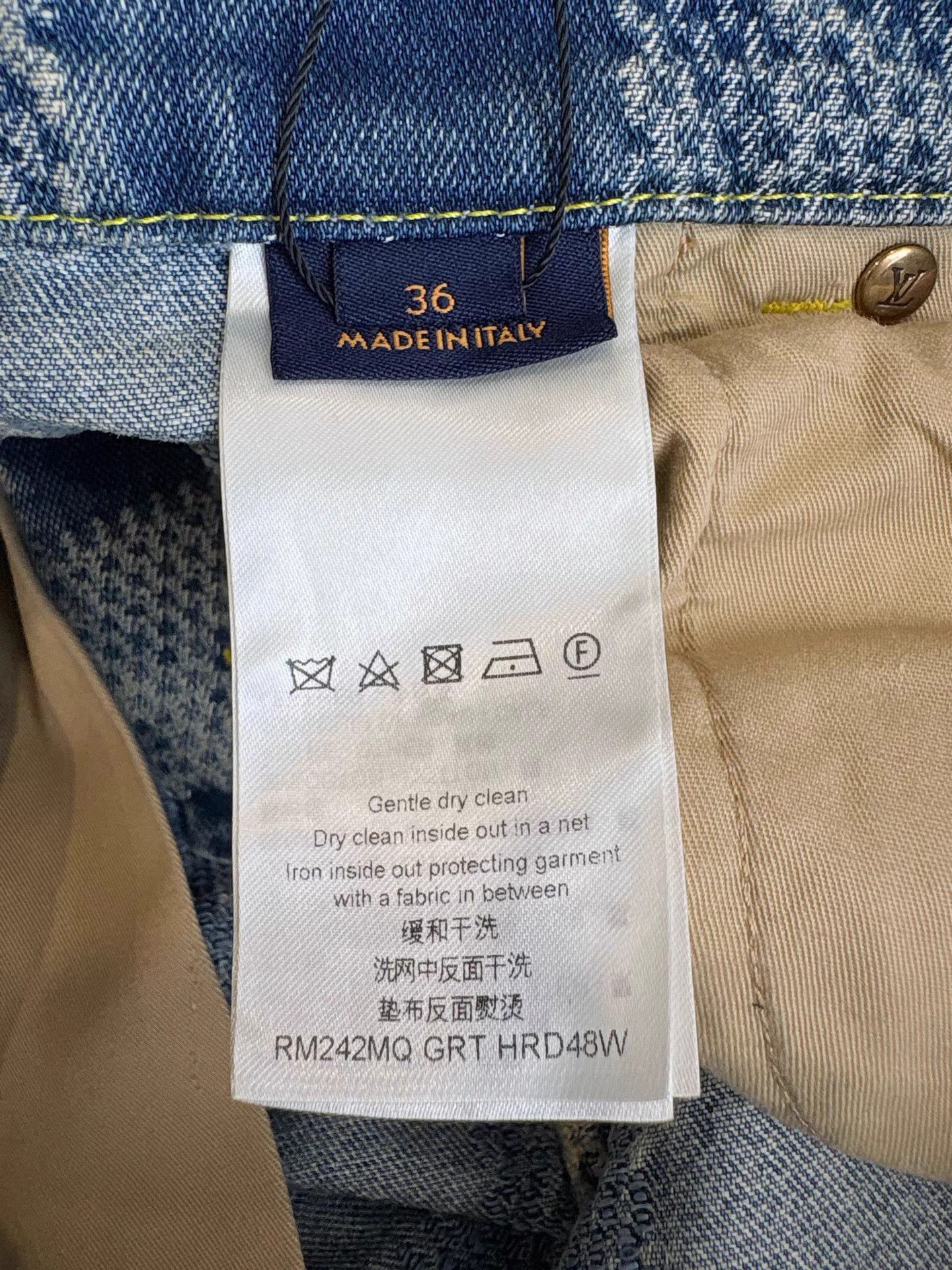 Louis Vuitton Louis Vuitton Leather Patch Checkerboard Logo Jeans K1 Size US 36 / EU 52 - 6 Thumbnail