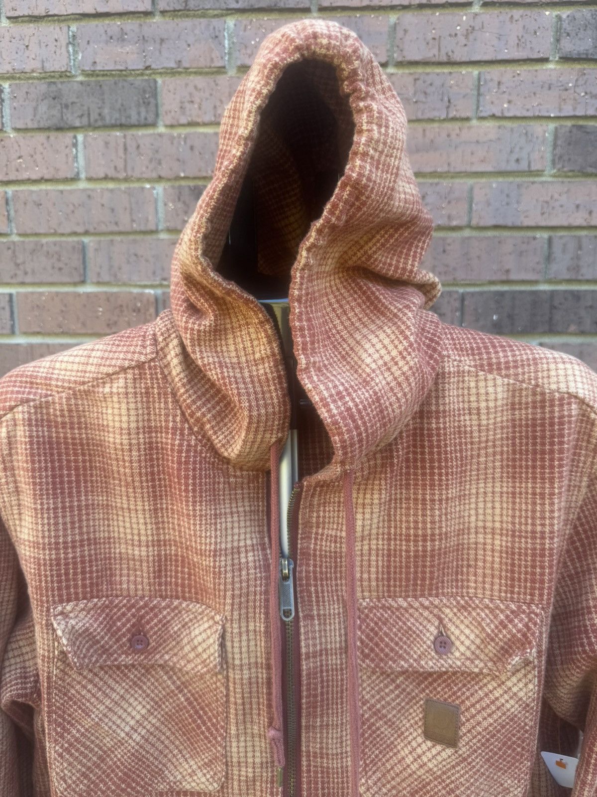 Brixton Brixton Hooded Full Zip Coastal Hooded Jacket Heavy Orange Size US M / EU 48-50 / 2 - 4 Thumbnail