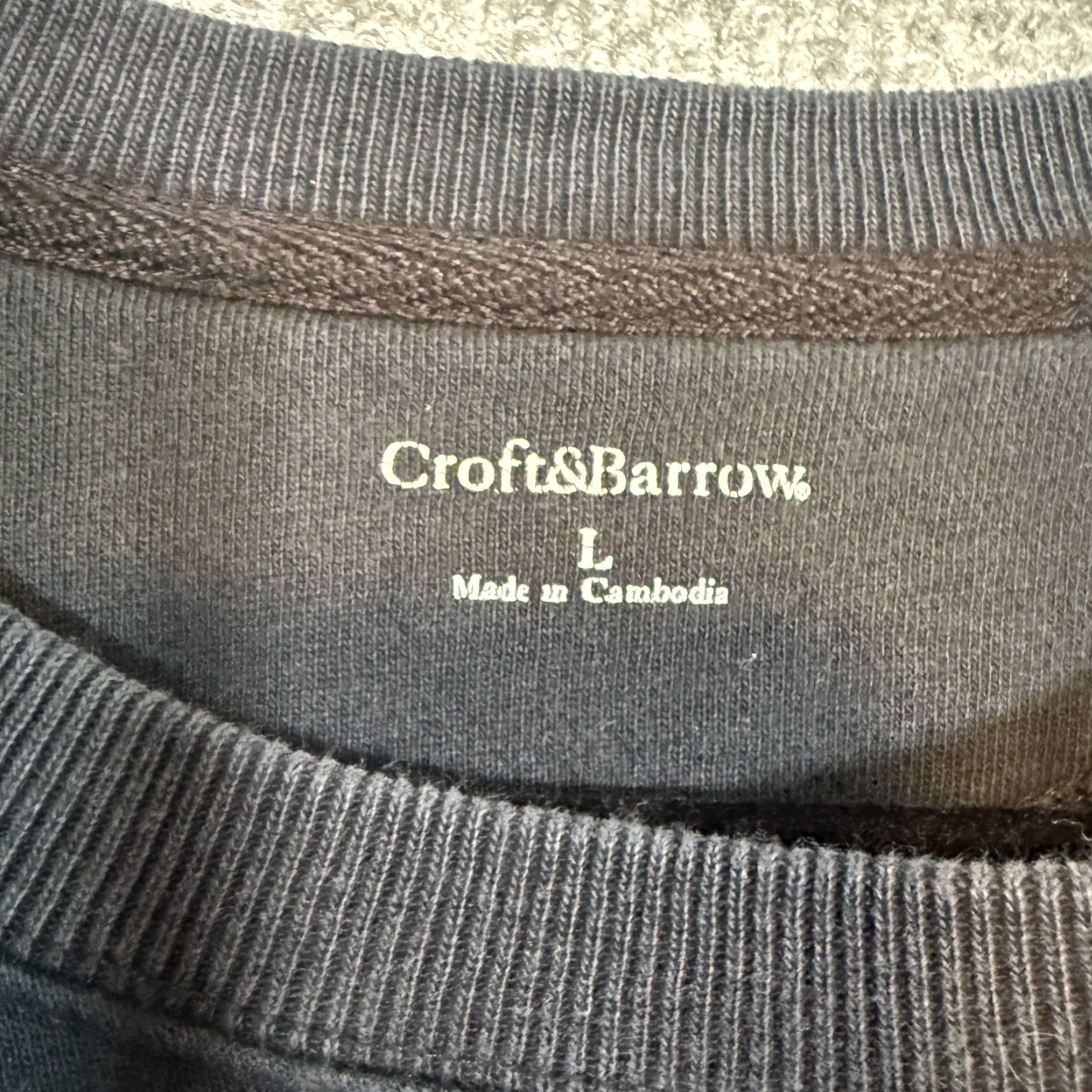 Croft & Barrow VINTAGE Croft & Barrow Sweatshirt Wolf Embroidered Nature Animals Y2K Large Mens Crew Neck Fleece Pullover Black Size US L / EU 52-54 / 3 - 4 Thumbnail