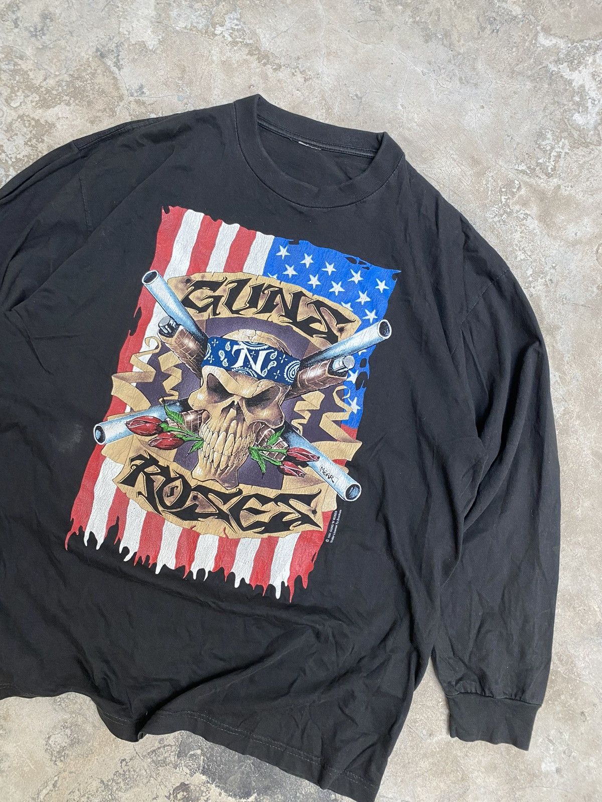 Brockum × Guns N' Roses RARE Vintage 1991 Guns N Roses Longsleeve T-shirt merch Size US L / EU 52-54 / 3 - 3 Thumbnail