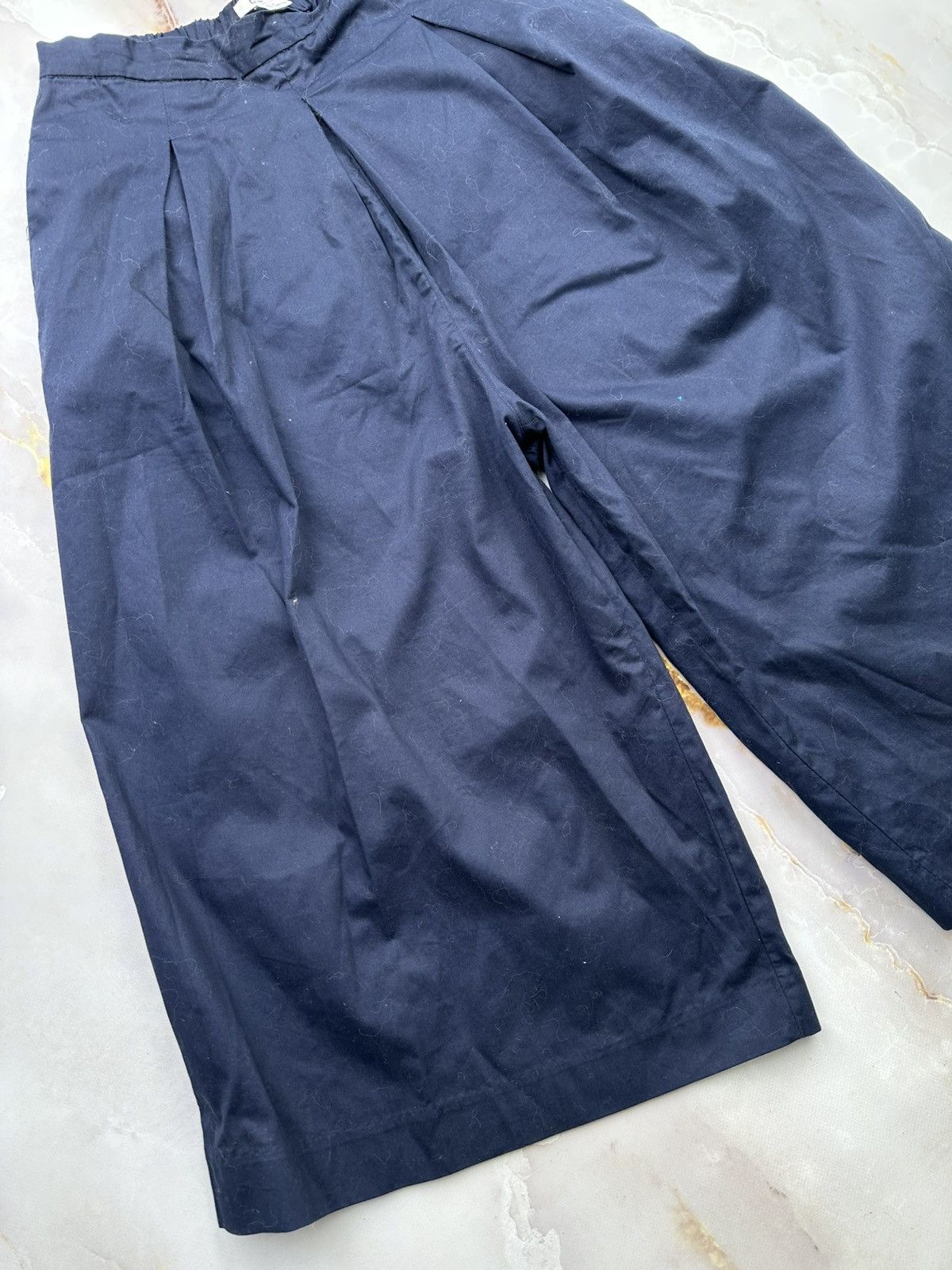 Japanese Brand Vintage Wide Cropped Pants Size 25" / US 0 / IT 36 - 3 Thumbnail