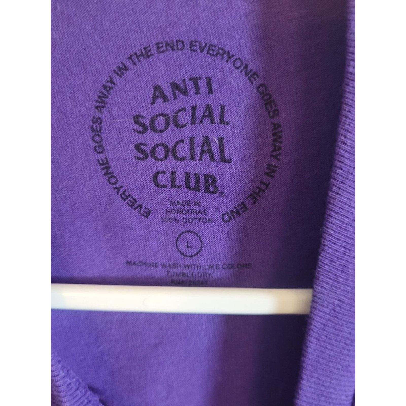 Anti Social Social Club Anti Social Social Club Jason Mask Purple Graphic Tee L Size US L / EU 52-54 / 3 - 3 Thumbnail