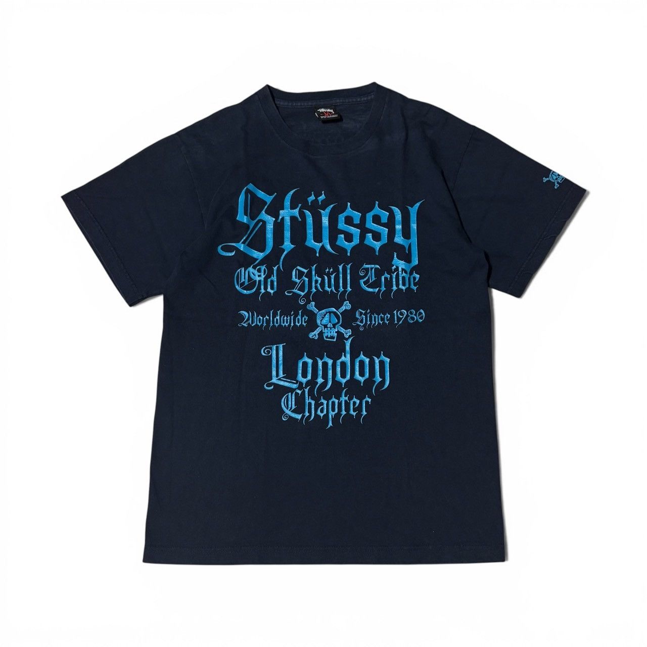 Streetwear × Stussy Stussy Honolulu Exclusive Navy Blue T-Shirt Sz