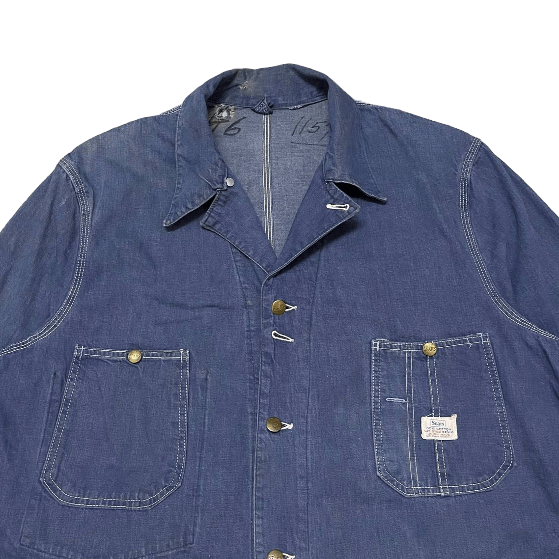 Vintage 1960's/70's ROEBUCKS Denim Jean Jacket / Sears Roebuck and