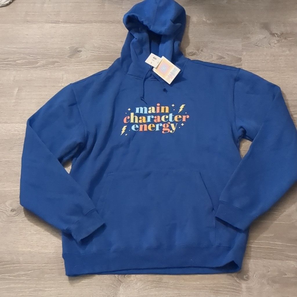 Other Lularoe Alex "Main Character Energy" hoodie size large Size L / US 10 / IT 46 - 2 Thumbnail