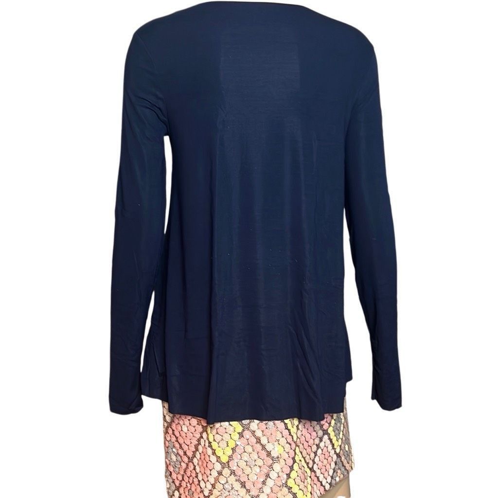 Wolford Wolford Aurora Pure Top Long Sleeves Navy Opal NWT XS Size XS / US 0-2 / IT 36-38 - 6 Thumbnail