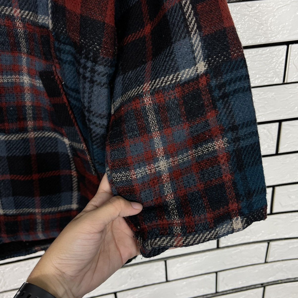 Vintage 80s BIG SHEPHERD Feathertop Checked Hooded Jacket #4130-C188 Size US M / EU 48-50 / 2 - 7 Thumbnail