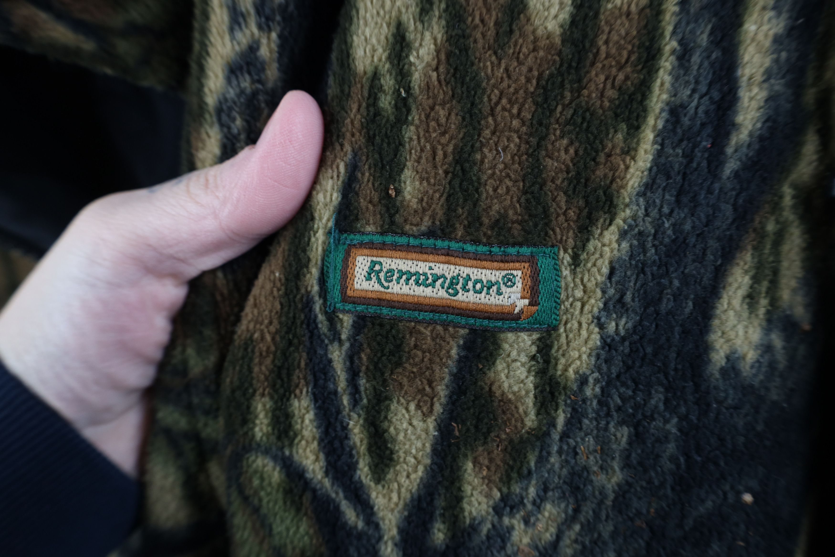 Vintage Vintage 90s Streetwear Camouflage Fleece Hooded Zip Jacket Size US XL / EU 56 / 4 - 4 Thumbnail