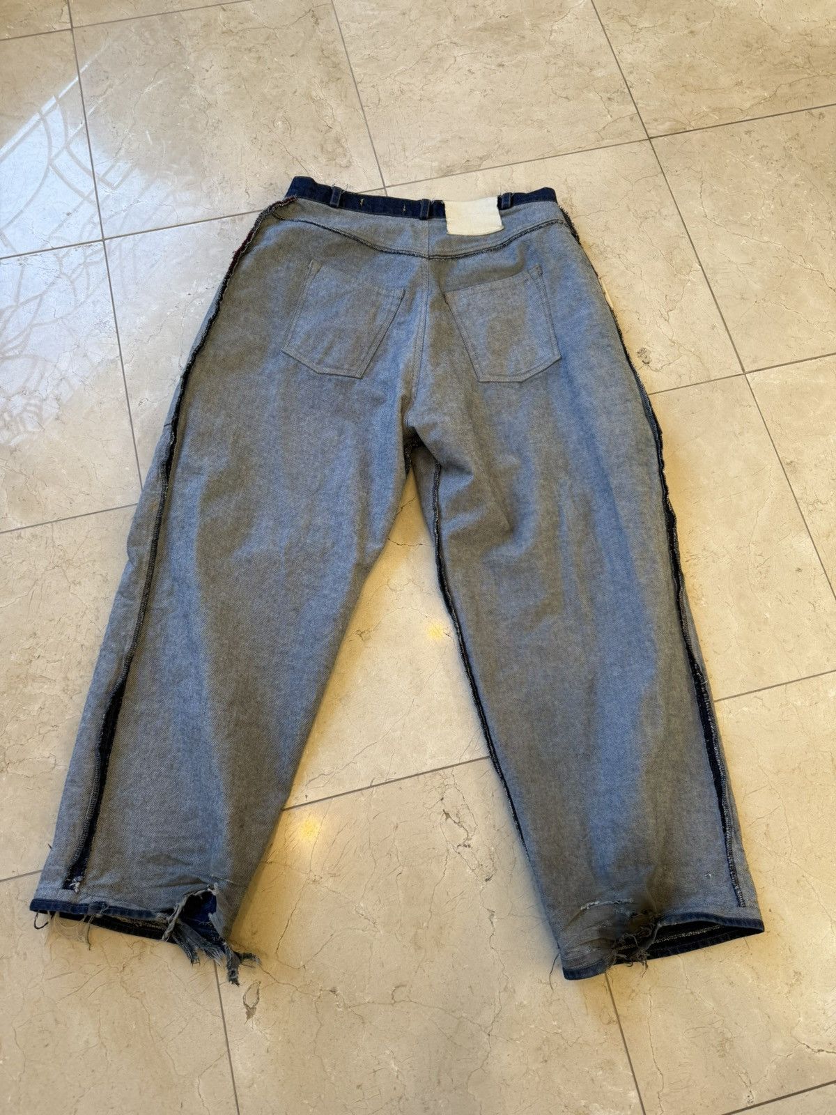 Acne Studios Fait Par Lui Inside Out Custom 1of1 Baggy Denim Size US 34 / EU 50 - 6 Thumbnail