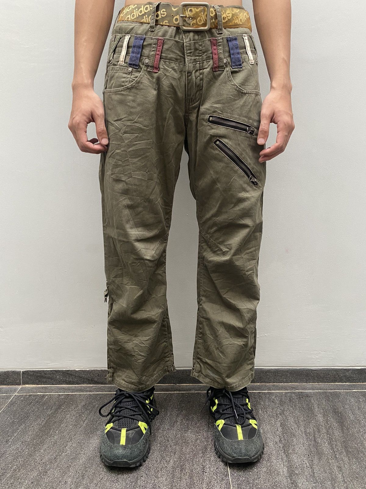 If Six Was Nine × Japanese Brand × Seditionaries Double Waist Double Focus Goth Army Pants Size US 31 - 1 Thumbnail